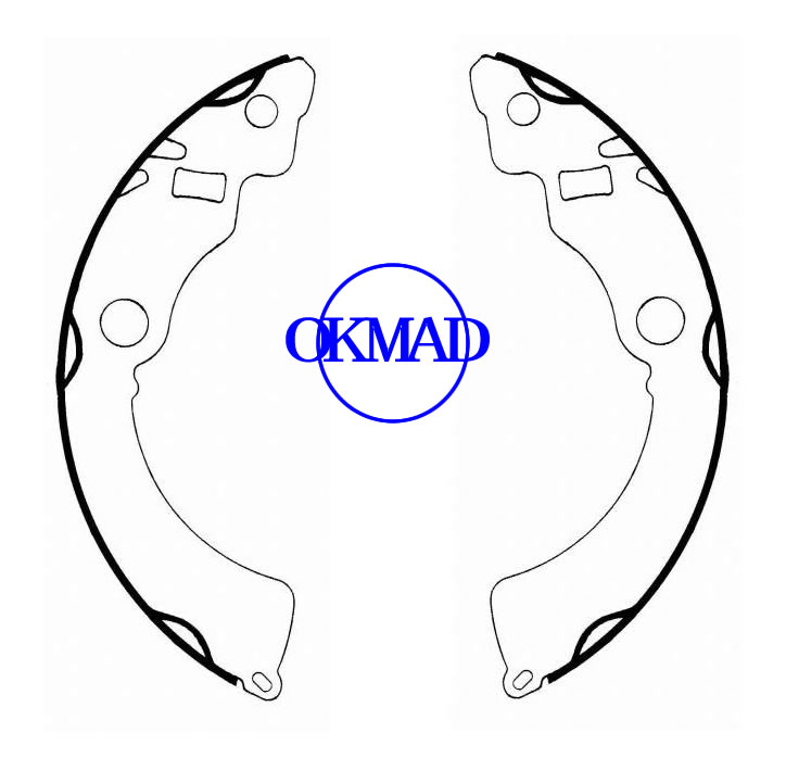 Sapatas de freio de tambor CHEVROLET Metro PONTIAC Firefly SUZUKI Swift FMSI: 1489-S724 OEM: 53200-50830, OK-BS123